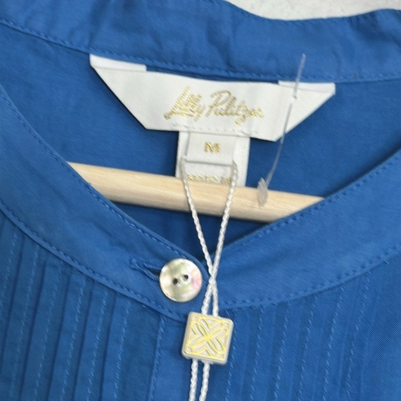 Lilly Pulitzer Vassa Maxi Long Coverup Women’s Size Medium Morelle Blue $178 NWT - Picture 8 of 15